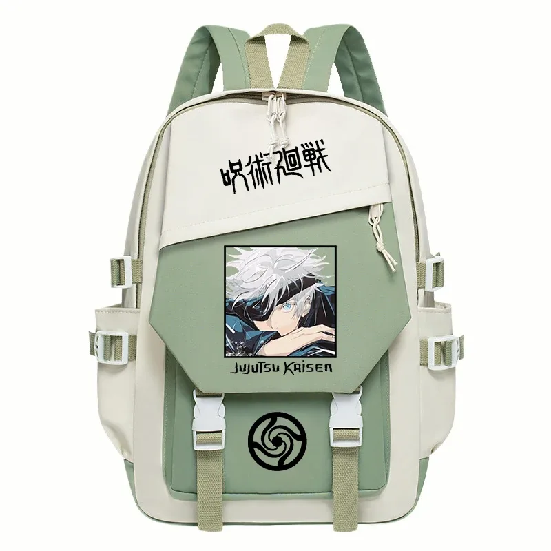 sacs d'école anime jujutsu kaisen pour filles, sac à dos de grande capacité, imprimé gojo satoru, sac à dos pour étudiants, sac pour ordinateur, mochila