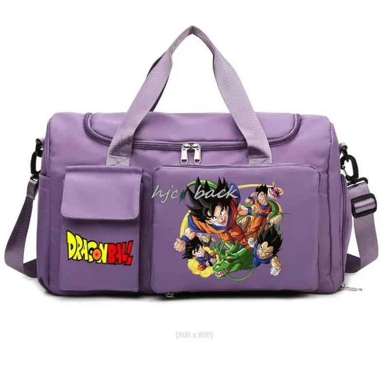 sac de rangement de grande capacité imprimé dragon ball, sac à bandoulière, accessoires de camping, sac de voyage avec séparation sec/humide