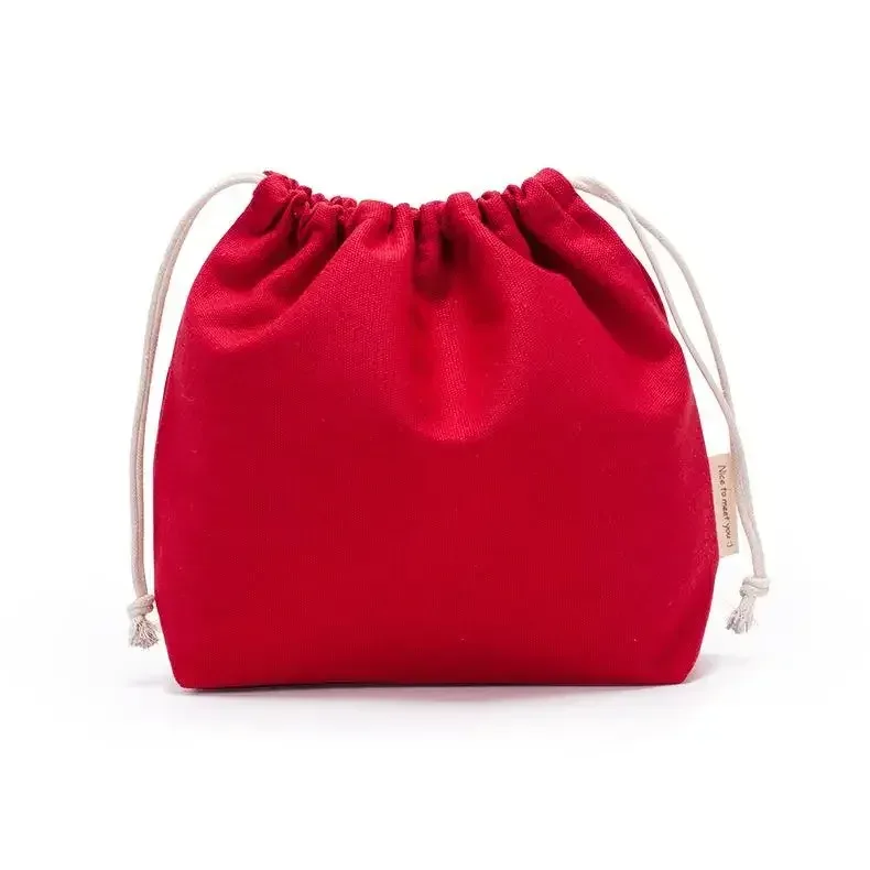 sac de rangement en coton à cordon de serrage, sacs en toile pour emballage cadeau de bonbons, pochette réutilisable pour articles divers à domicile, organiser les chaussettes anti-poussière, sous-vêtements
