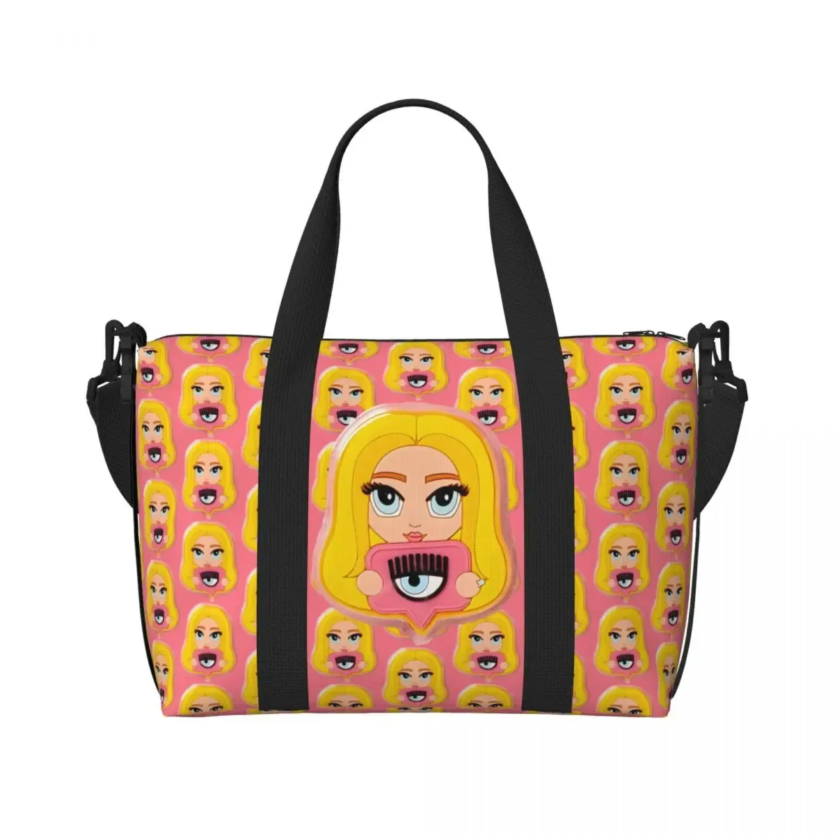 mode personnalisée yeux chauds f-erragnis c-chiaras sac fourre-tout de plage femmes grand compartiment plage salle de sport sacs de voyage
