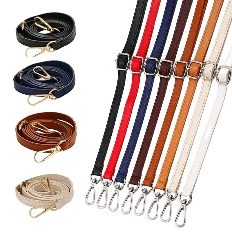 Sangle de sac à bandoulière en cuir PU de 125cm de Long, 1.2cm de large, ceintures de mode, accessoires pour sacs à main