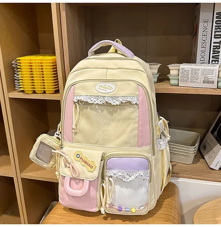 sac à dos ulzzang ita pour filles, nouveau style japonais, léger, grande capacité, sac d'école mignon de haute qualité, sac de voyage