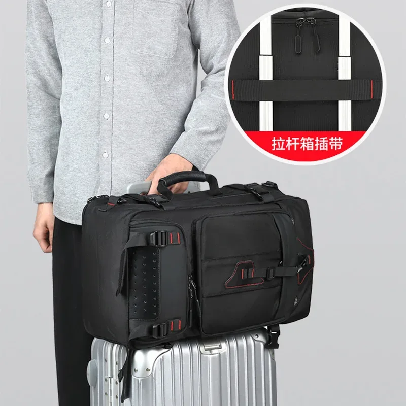 sac à dos de voyage extensible multifonctionnel, sac à dos de randonnée en plein air avec compartiment à chaussures indépendant, sac à bagages de grande capacité