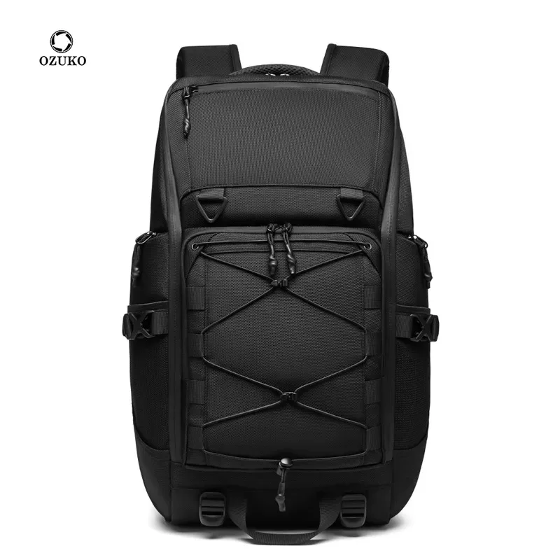 ozuko sac de voyage extérieur étanche 15.6 pouces sac à dos pour ordinateur portable multifonction 30l grande capacité randonnée sac à dos pour hommes