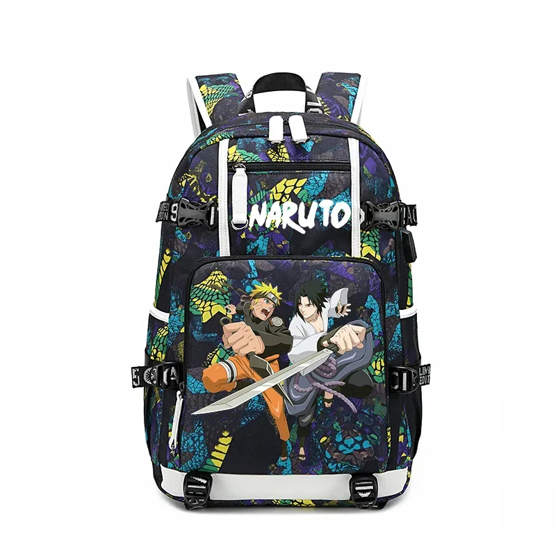 sacs à dos uzumaki naruto uchiha sasuke, sac à dos camouflage, sac à dos de grande capacité, sac de voyage, sacs d'école décontractés pour adolescents, pour cadeau