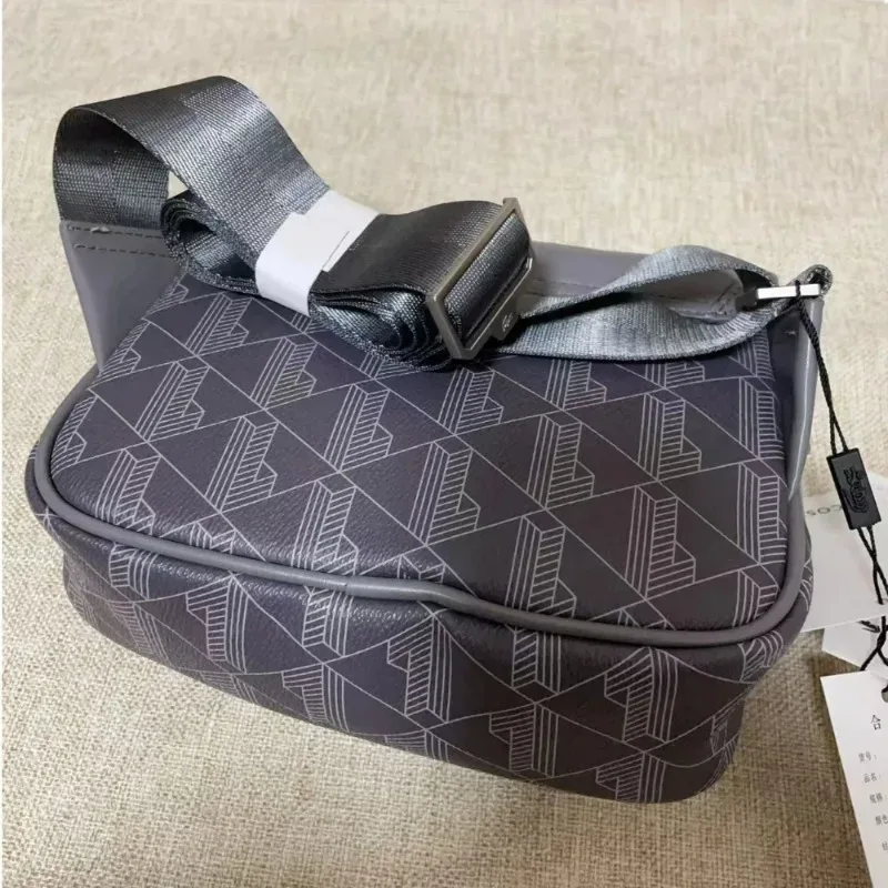 nouveau sac bandoulière rétro imprimé pour homme 2026, sac croisé tendance décontracté en pu, sac à main de rangement pour téléphone portable tendance pour garçon
