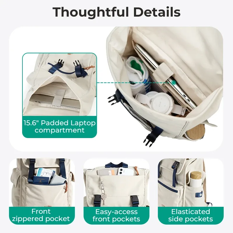 bagsmart étendu 23l sac à dos grande capacité hommes en plein air voyage bagages sac unisexe collège école sac à dos adapté pour ordinateur portable 15,6 pouces