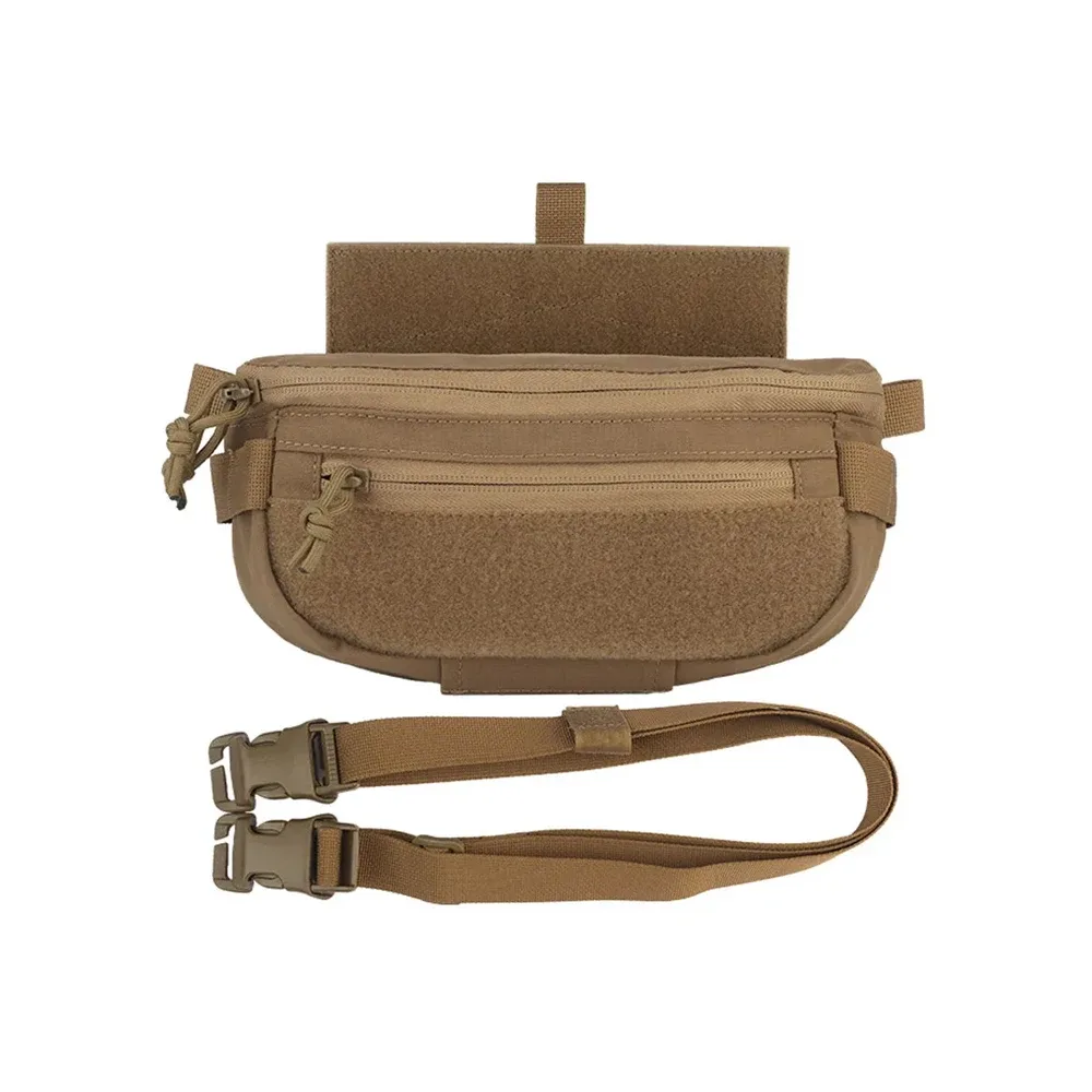pochette d'accessoires pour gilet tactique, pack d'extension, double usage, sac abdominal inférieur multifonction, sac à bandoulière simple