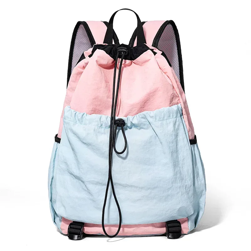 sac à dos de sport extérieur à cordon de serrage avec logo personnalisé, grande capacité, sac de badminton, personnalisation personnalisée, sac à dos en nylon imperméable