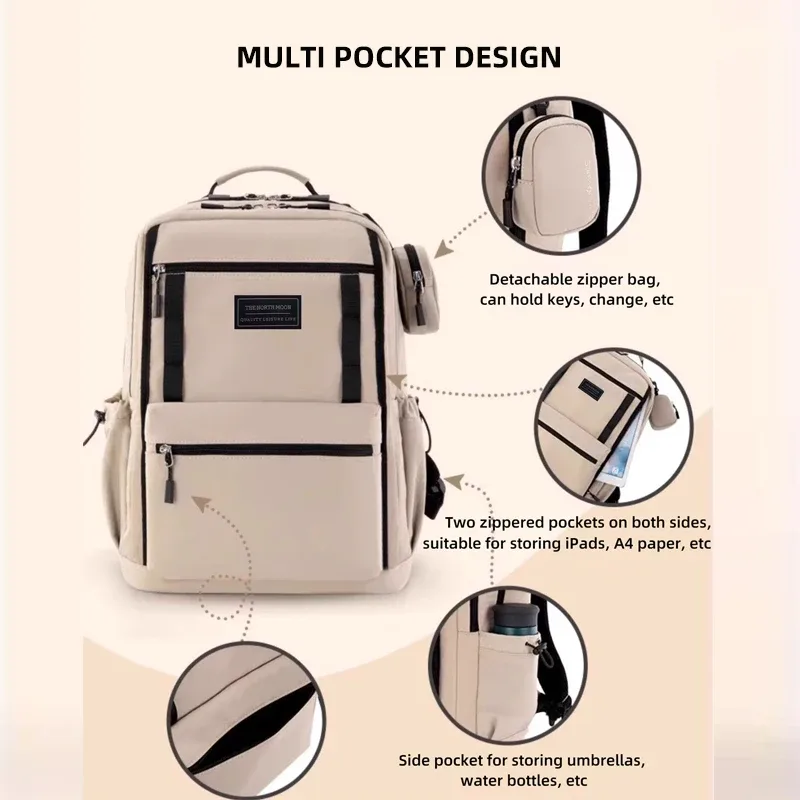 sac à dos de voyage étanche pour femme et enfant, observateur, à la mode, pour l'école, pour fille, pour ordinateur portable de 15 pouces, nouvelle collection