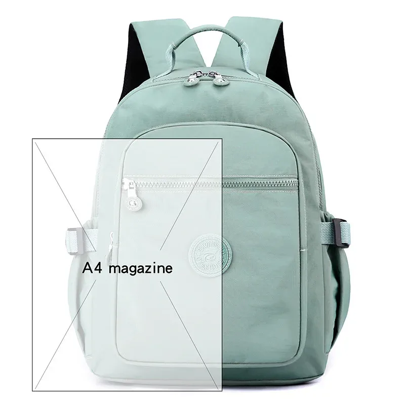 nouveau sac à dos de voyage pour femmes sac d'école en tissu nylon décontracté léger grande capacité à la mode double sacs à bandoulière en vente