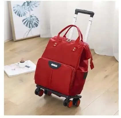 sac de voyage à roulettes pour femme, oxford, grande capacité, valise à roulettes, sr