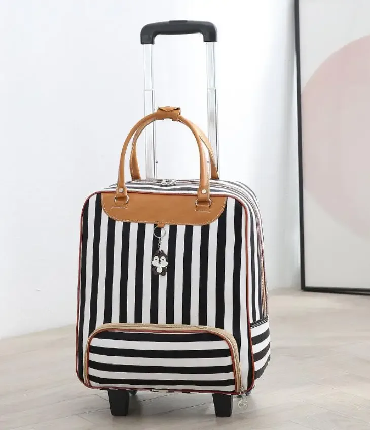 sac à roulettes de voyage pour femme, valise à roulettes, bagage à roulettes, marque, 20 po
