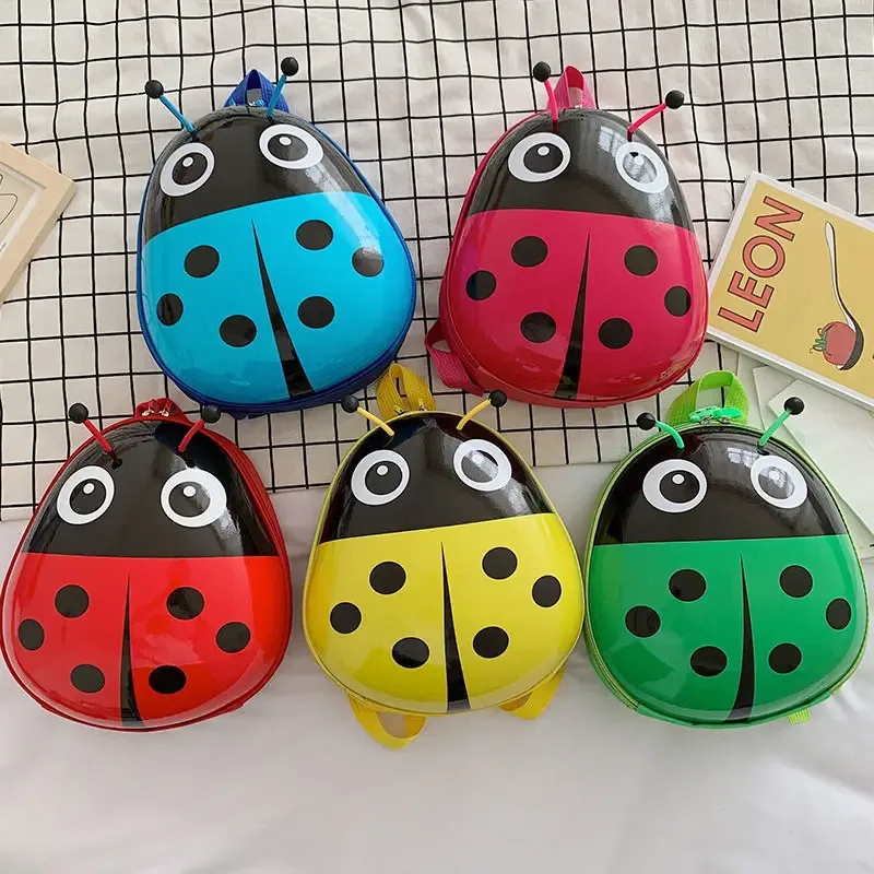 Coquille d'oeuf sac pour enfants motif coccinelle maternelle garçons et filles étudiants classe sacs à dos Mochila Escolar sacs d'école