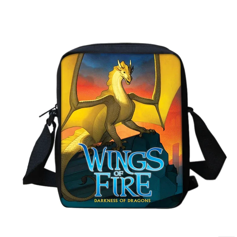 ensemble de sacs de téléphone wings of fire, sac à bandoulière avec sac initié, étui à crayons, boîte à crayons pour étudiants, meilleur cadeau, 2 pièces