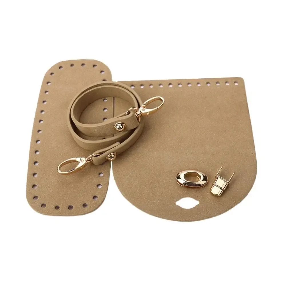 lot de 3 pièces : fond de sac en cuir pu couleur unie pour sac à bandoulière, accessoires de remplacement et de quincaillerie diy