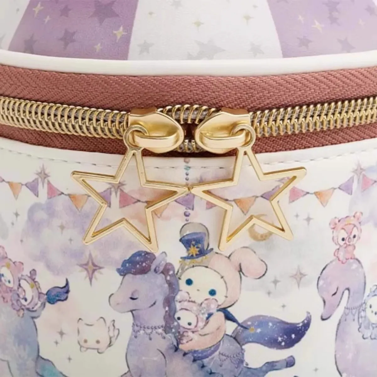 nouveau mignon cirque sentimental filles enfants pu cordon maquillage sacs à cosmétiques étuis sac de rangement pour les femmes