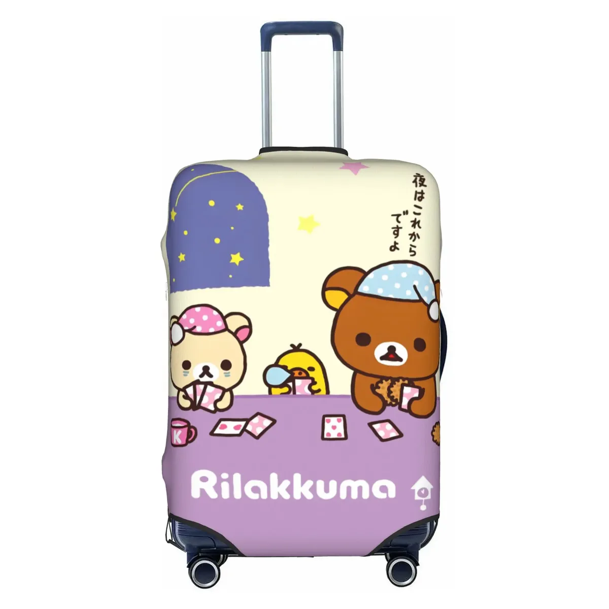 housse de valise personnalisée r-rilakkumas, housse de protection lavable pour bagages, motif ours de dessin animé mignon, pour 18-32 pouces