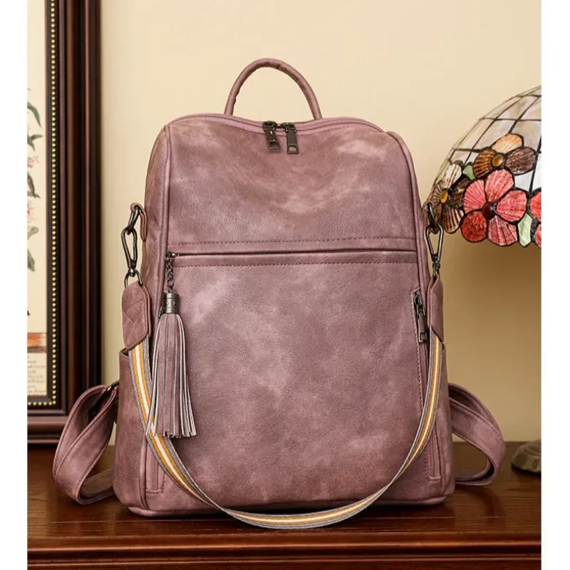 sac à dos antivol pour ordinateur portable de voyage pour femme, sac à livres universitaire, grande capacité, sacs initiés par l'ordinateur, degré d'eau, dames