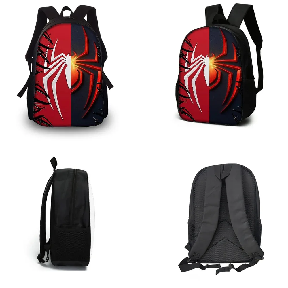 ensemble de 3 sacs à dos imprimés araignée | sac à dos décontracté de grande capacité avec pochette et sac fourre-tout assortis, parfait pour un usage quotidien