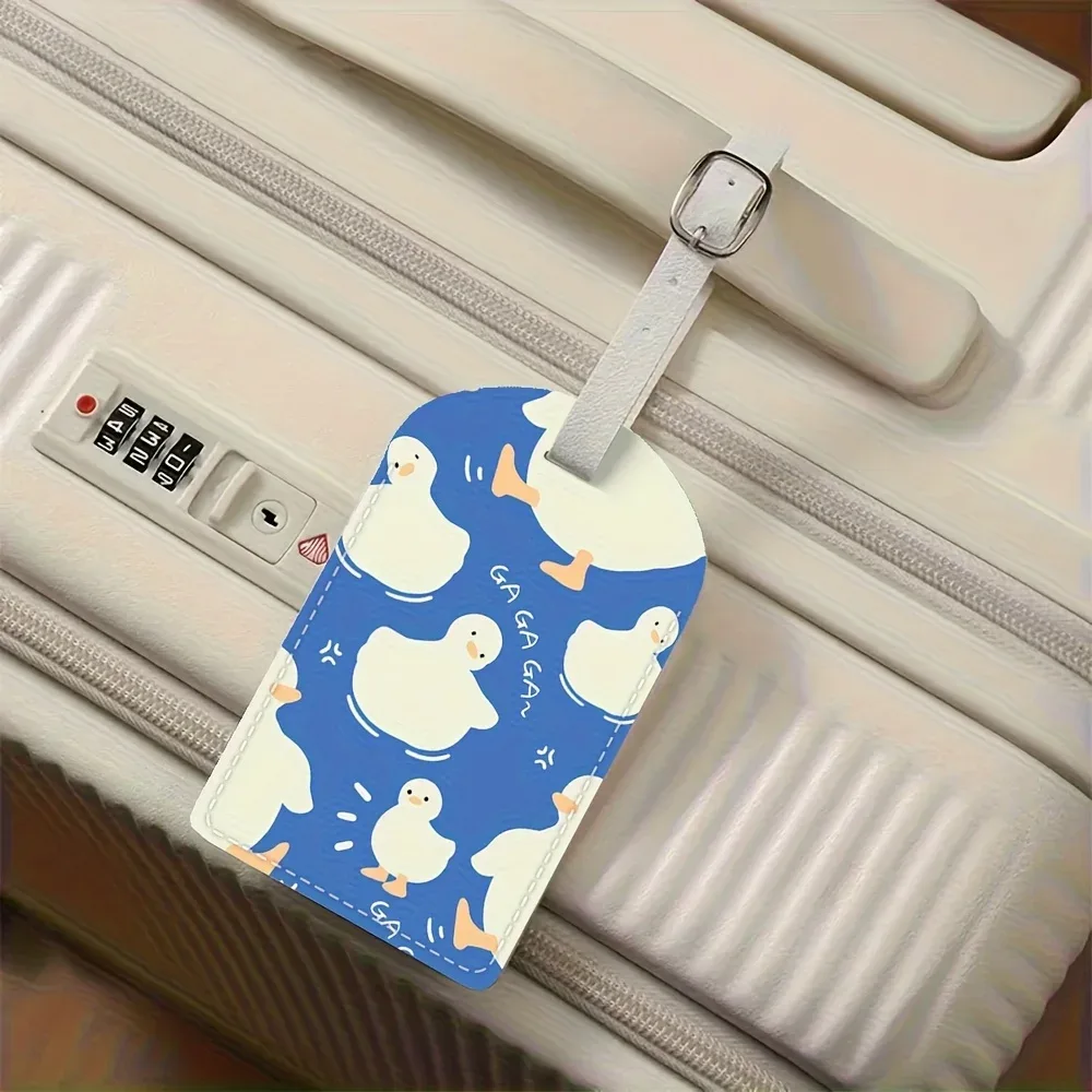 étiquette de bagage en pu, conçue pour être une étiquette d'identification robuste pour vos sacs de voyage, cadeau idéal, parfaite pour une utilisation à l'aéroport