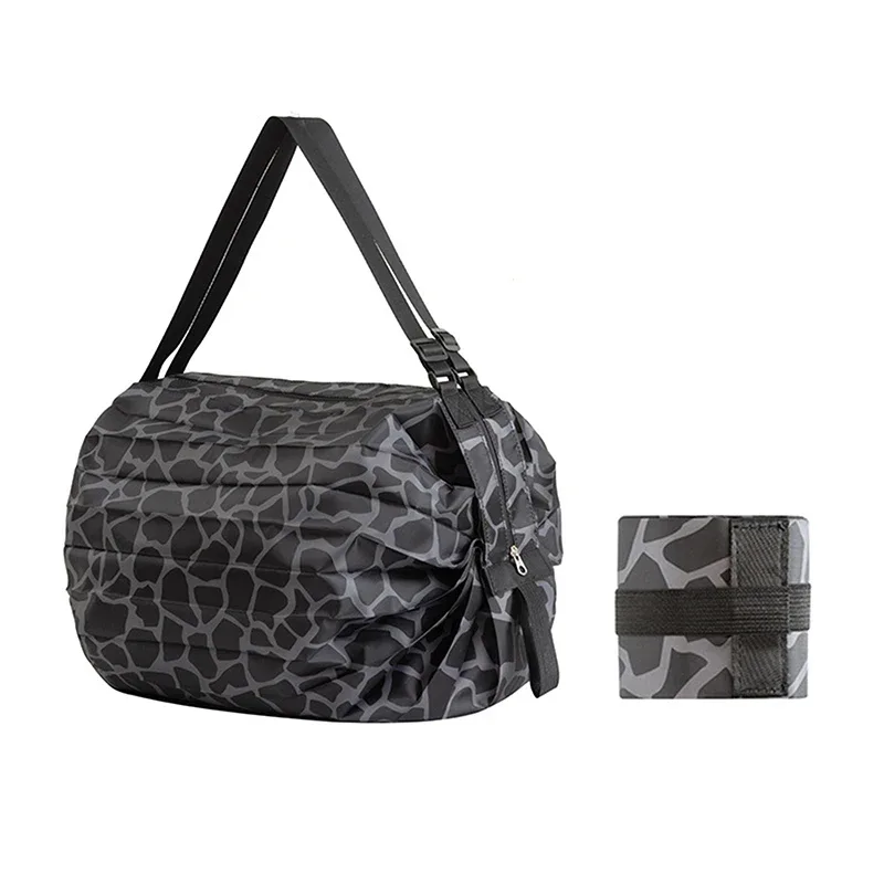sac de rangement pliable avec poignée, sacs à main de voyage portables camouflage, sac de shopping de grande capacité