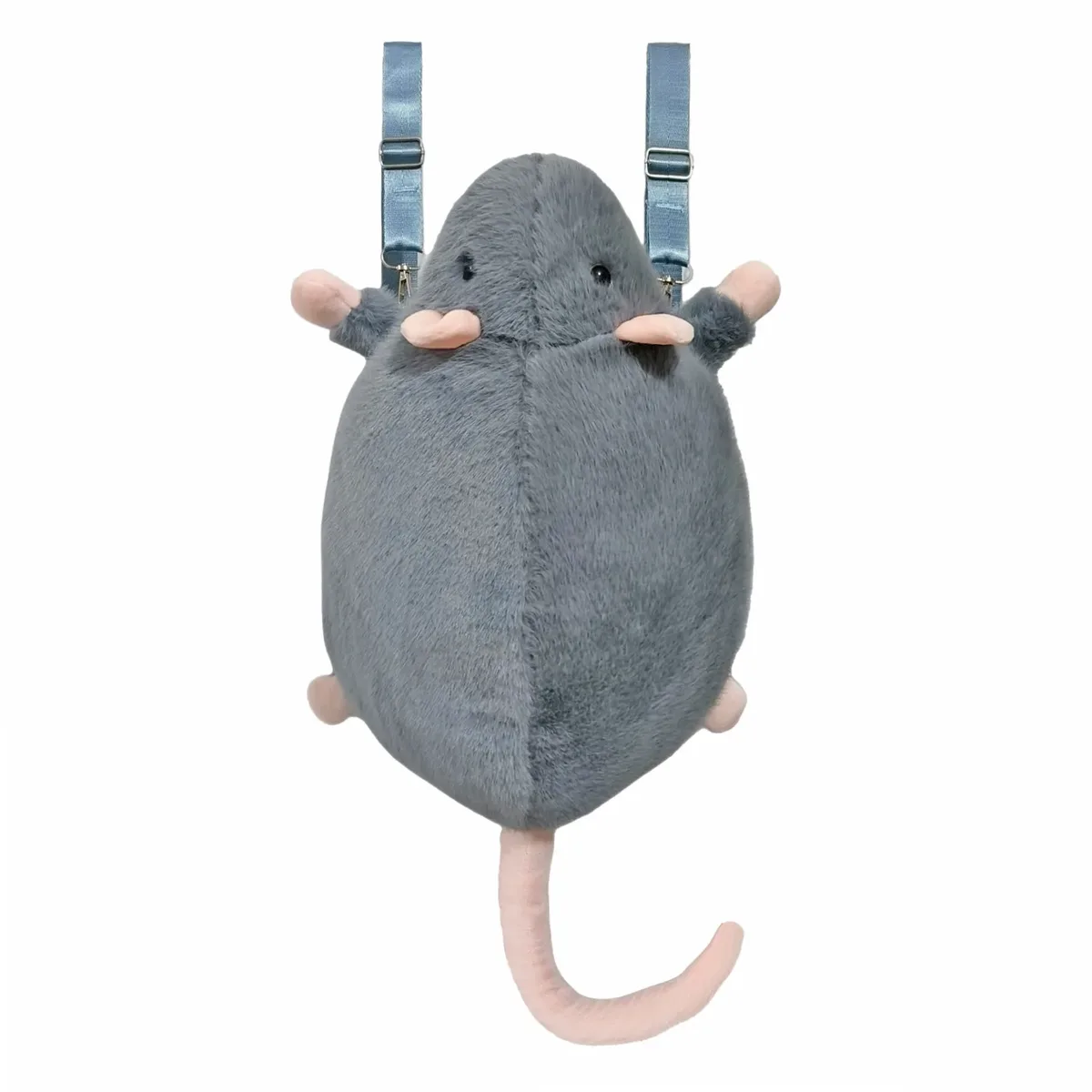 nouveaux sacs à dos tendance 2026 au design original, sacs à dos amusants en forme de souris avec fermeture éclair en peluche, sacs de transport grande capacité