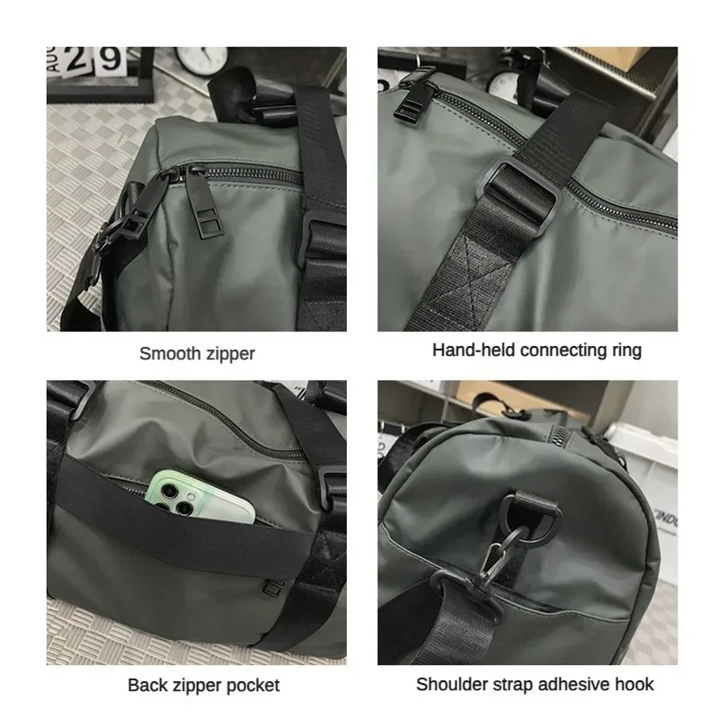 sac à bagages personnalisé avec logo imprimé pour femme, sac de fitness léger, sac de rangement de voyage, nom et motif personnalisés