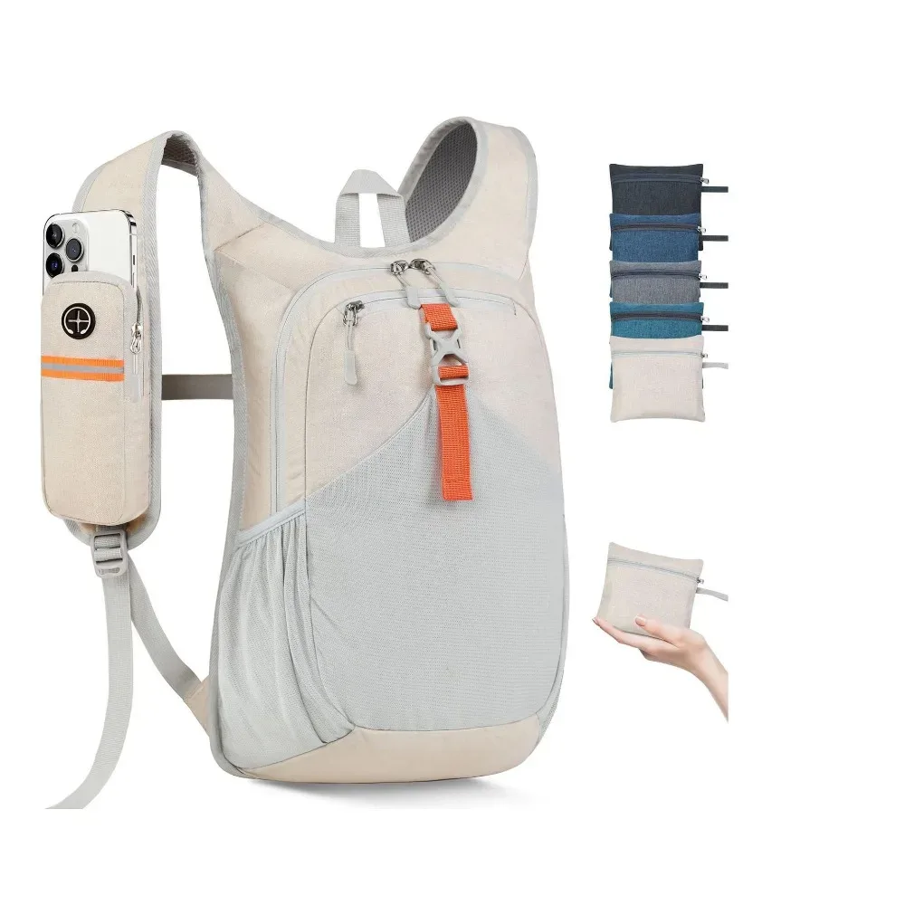 sac à dos de randonnée de haute qualité 15l, pliable, plusieurs poches, petit sac à dos léger, compact, ultraléger, sac à dos de randonnée d'une journée