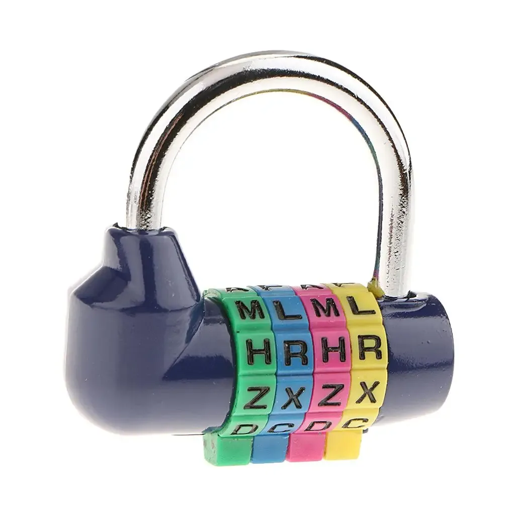 cadenas à combinaison à 4 chiffres en alliage de zinc, durable, pour valise, casier de gym, mallette de sécurité