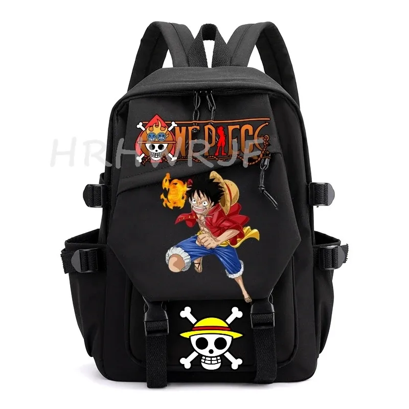 sac à dos one piece anime monkey d luffy, sacs d'école pour filles, sac à dos pour ordinateur portable, pour l'école primaire, usage quotidien