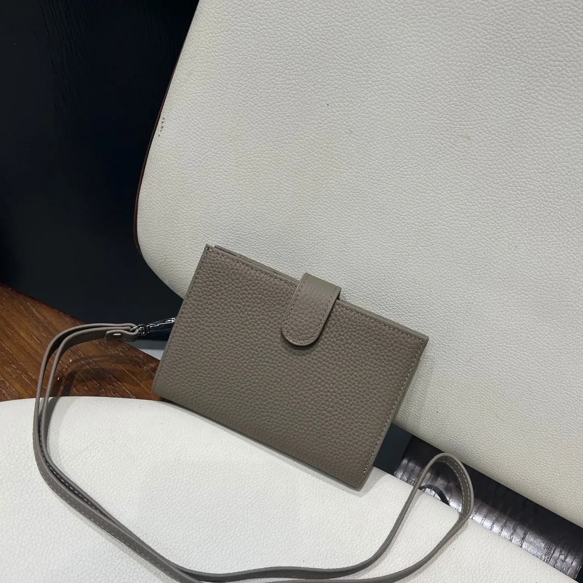 porte-passeport en cuir véritable ultra-fin avec nom personnalisé, porte-cartes multifonctionnel, porte-billets, sac de rangement