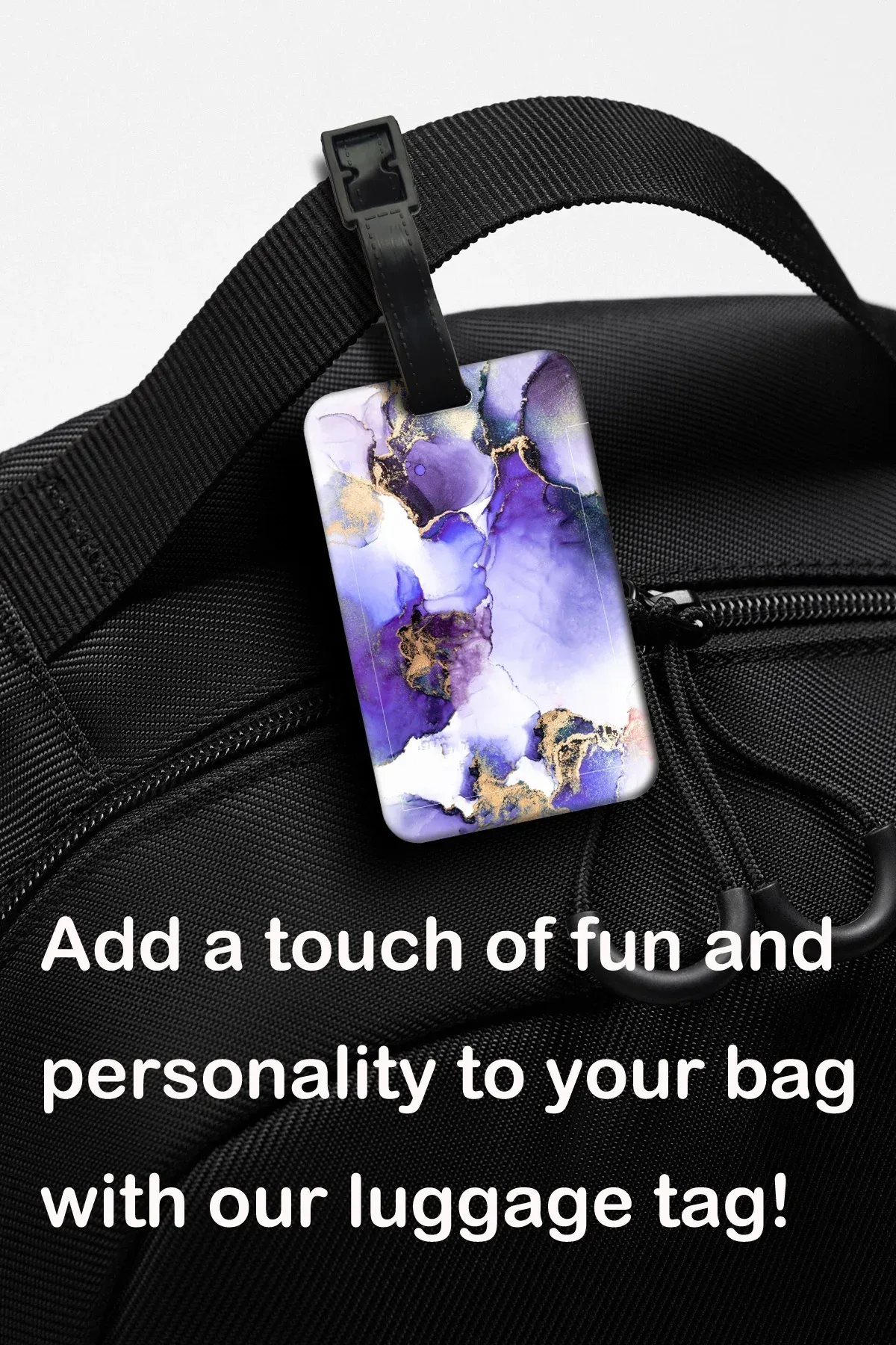 étiquettes de bagages à texture marbrée, étiquettes de sac uniques et amusantes, étiquettes de valise pour hommes, identificateurs de voyage, étiquettes nominatives