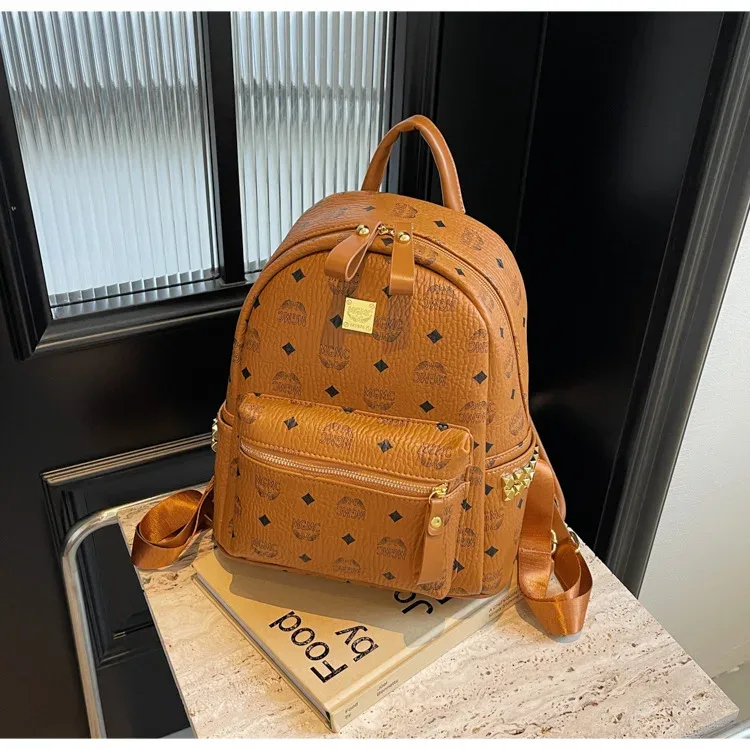 sac à dos imprimé rétro pour femmes, grande capacité, sac d'école de voyage à la mode, sac polyvalent et élégant pour femmes