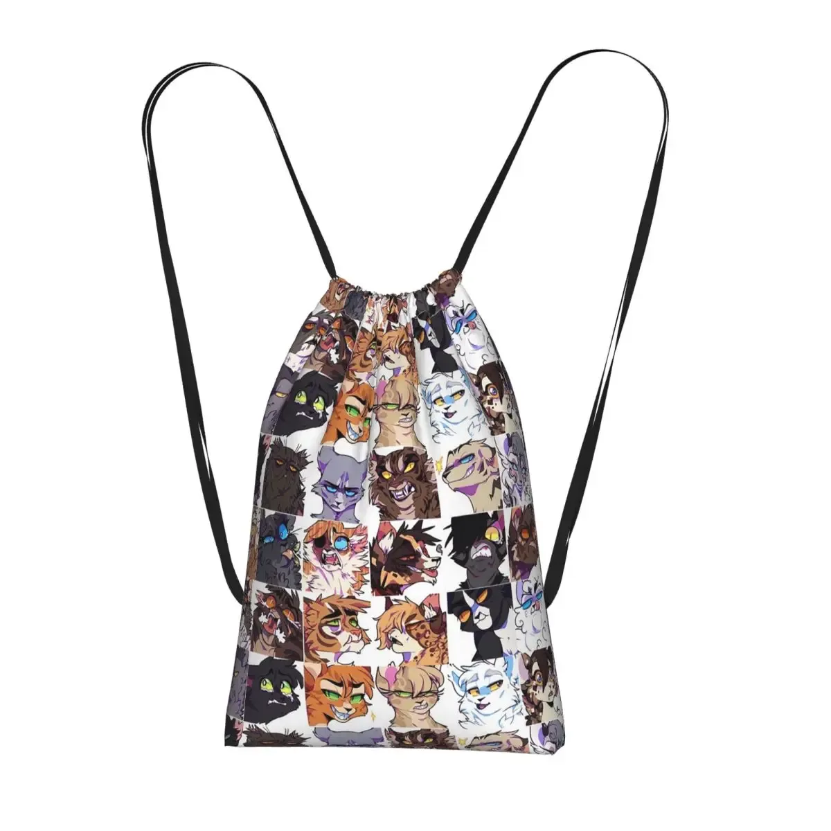 sacs à dos warrior cats, sacs multifonctions à cordon, sacs pour articles divers, sacs à livres pour les voyages et l'école