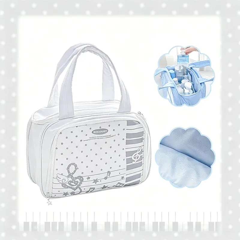 grande trousse de maquillage pour femme, organiseur portable de voyage, étui de rangement pour cosmétiques, pochette de rangement imperméable, sac de toilette.