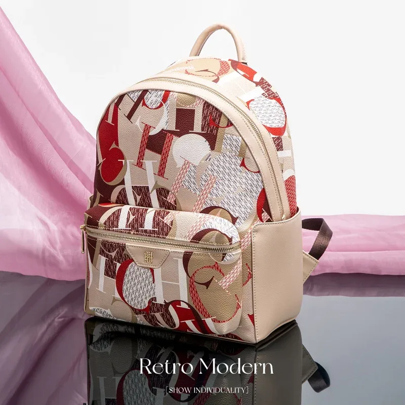 CHCH Unique imprimé Design femmes sac à dos robuste sac à dos mode femmes sac à dos nouveau 2025 grande capacité imprimé sac de voyage