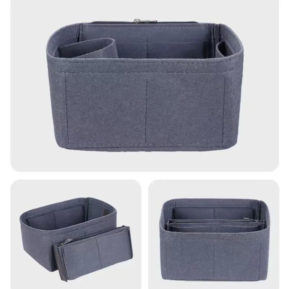 organisateur de sac à insérer en feutre, adapté à picotin 18 22 26, sac seau, doublure façonnant, séparateur de sac à main, rangement de sac à main, étui de maquillage portable