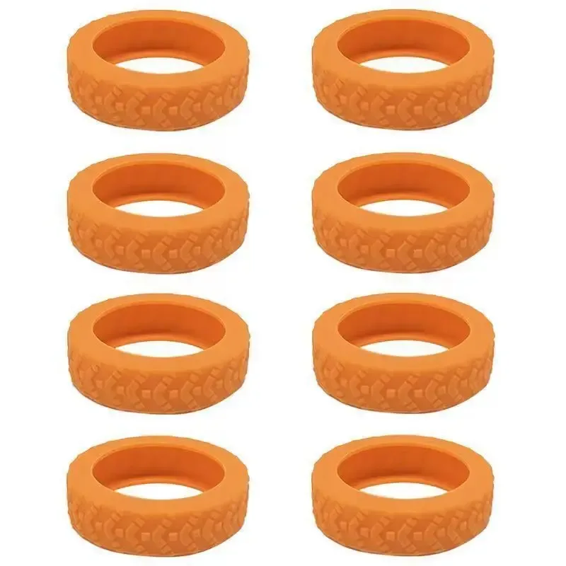 8 protections de roulettes de valise en silicone, épaisses, antidérapantes, résistantes à l'usure, réduisant le bruit