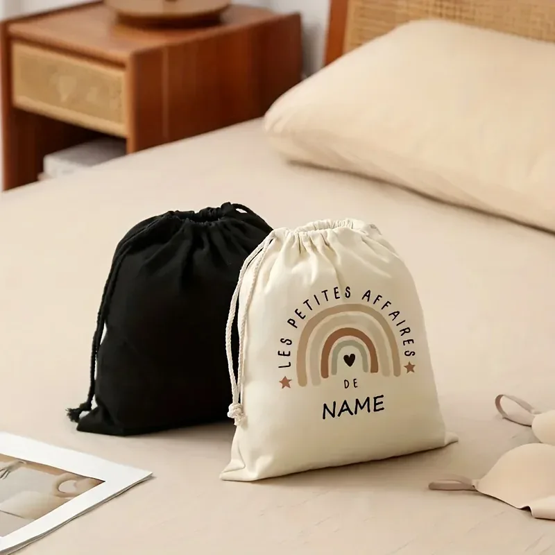 sac de rangement personnalisé pour sèche-cheveux les petites affaires, avec nom personnalisé, multicolore, pour voyage, accessoires de beauté