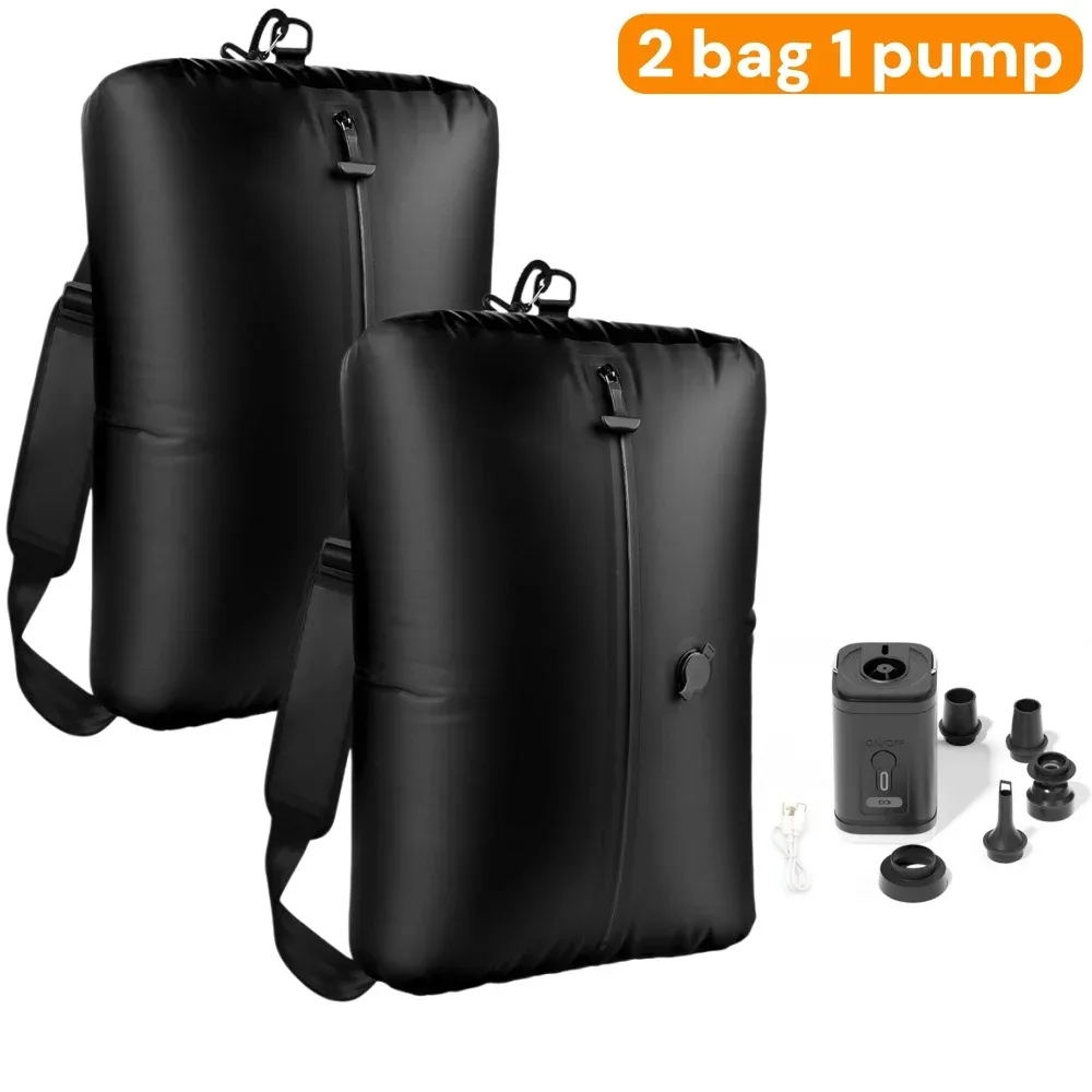 sacs de rangement sous vide 34l pour voyage, sacs de compression réutilisables pour l'extérieur avec pompe à air, organisateurs de vêtements, cubes d'emballage