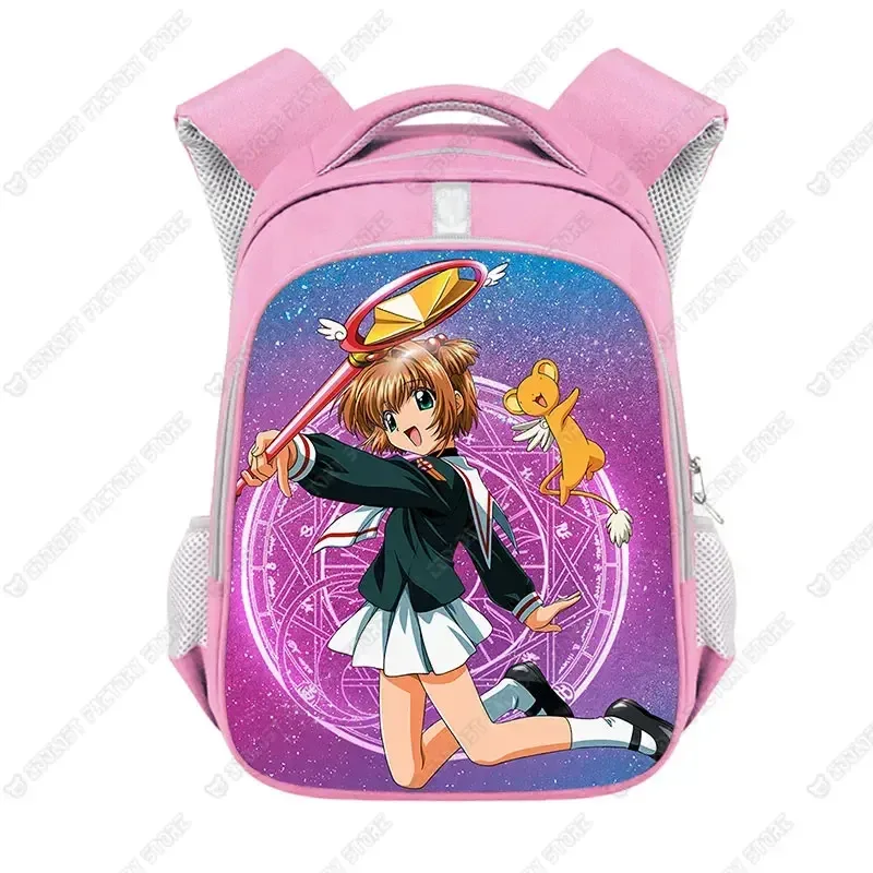 anime anime cardcaptor sakura sac à dos pour adolescente filles enfants sacs d'école femmes sacs à dos d'ordinateur portable enfants maternelle sac cadeau