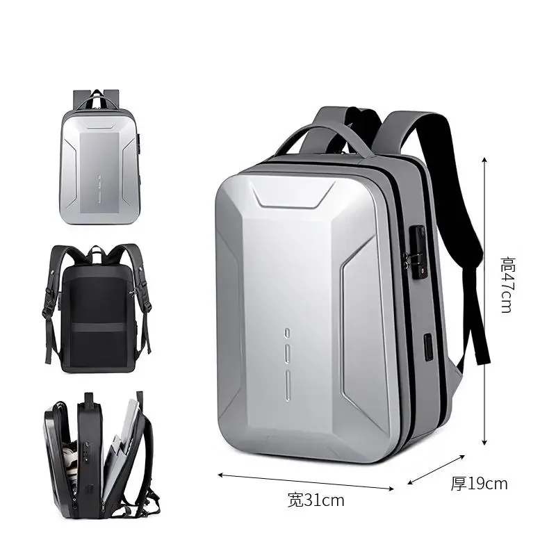 sac à dos multifonctionnel à coque rigide pour hommes, sac pour ordinateur portable de 15.6 pouces pour étudiants, sac de sport électronique, sac pour ordinateur de jeu de 17.3 pouces