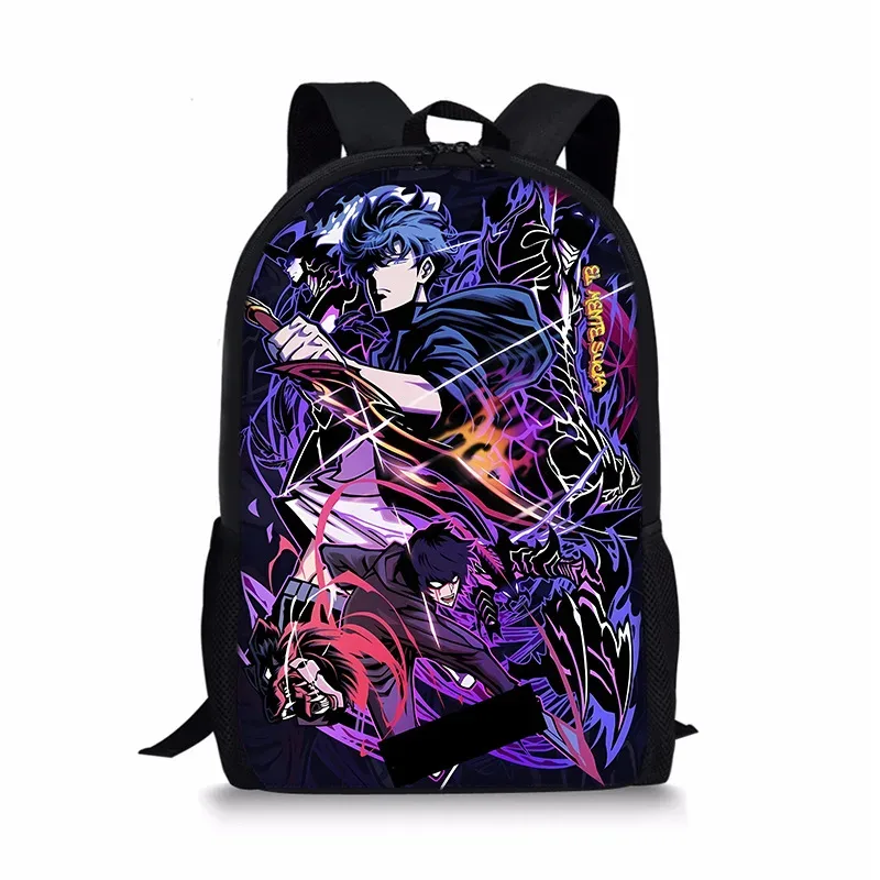 j'ai mis à niveau du sac à dos solo leveling seul, sac à dos universel imprimé pour écoliers et enfants