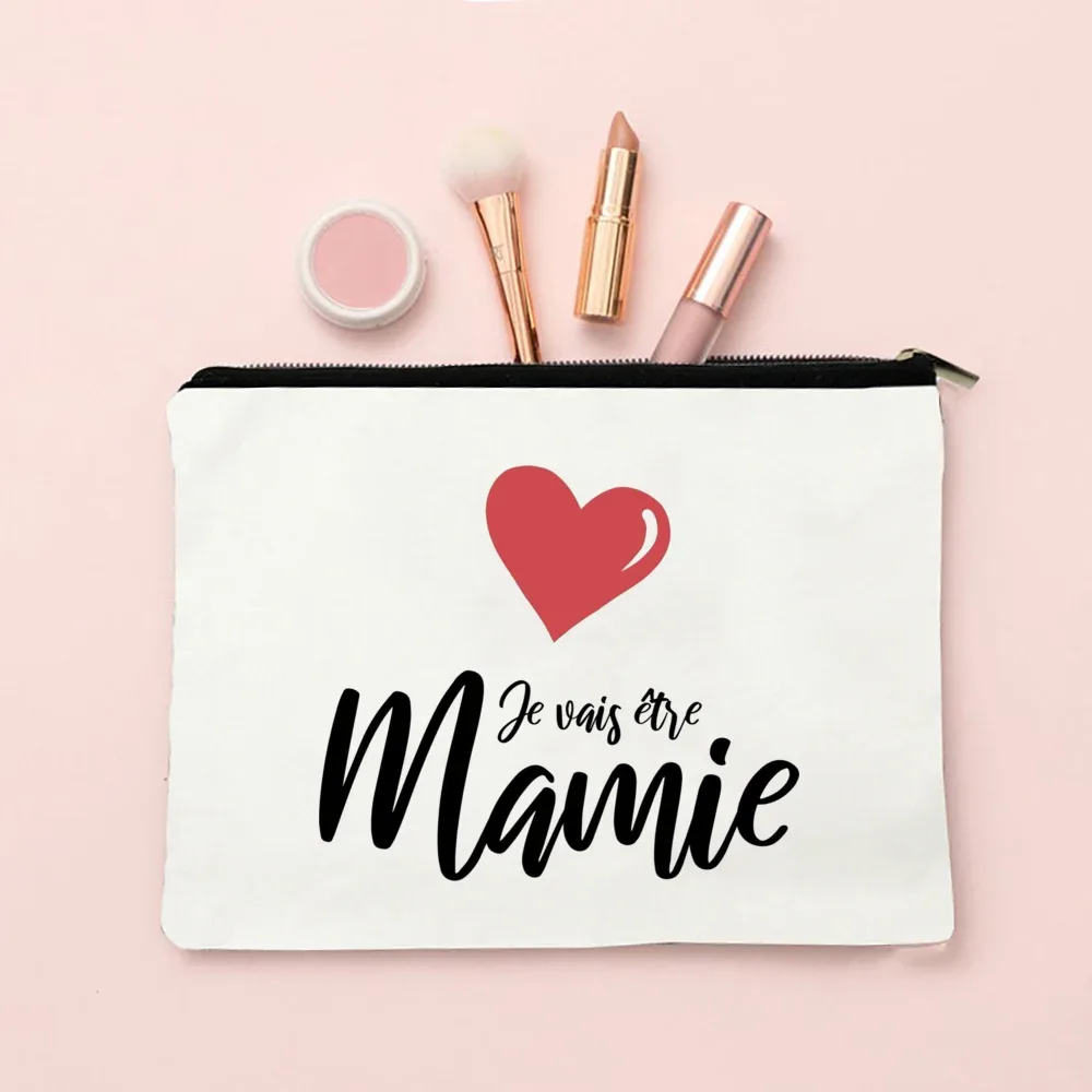 sacs à cosmétiques college avec fermeture éclair, cadeaux pour mamie, trousse de maquillage, meilleure grand-mère du monde, poudres de toilette, annonce de grossesse, voyage, présidence, eser
