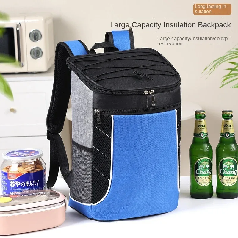 2025 nouveau sac à dos grande capacité isolation thermique sac de glace en plein air pique-nique épaule sac à dos grandes boissons de bière sacs isothermes