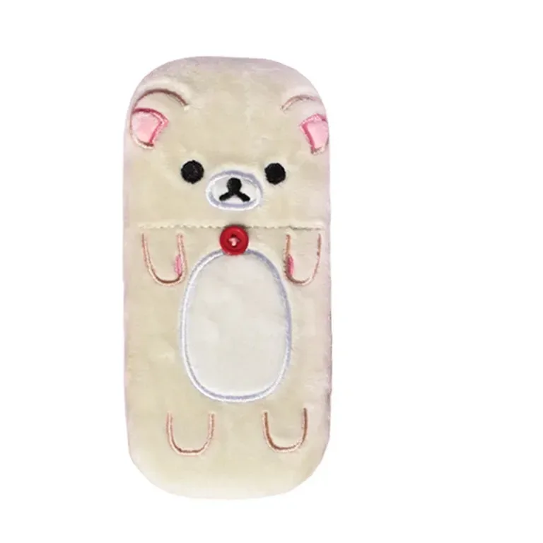mignon rilakkuma peluche boîte à lunettes kawaii étui à lunettes dessin animé étui à lunettes organisateur étuis à lunettes