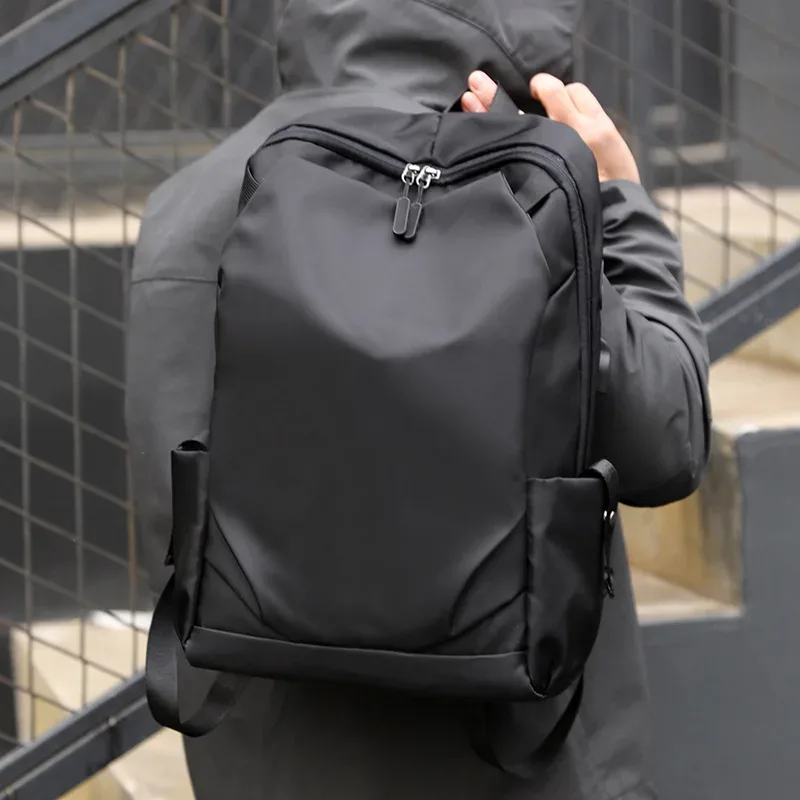 sac à dos minimaliste à double bandoulière pour hommes, sac à dos de voyage décontracté de grande capacité, adapté pour