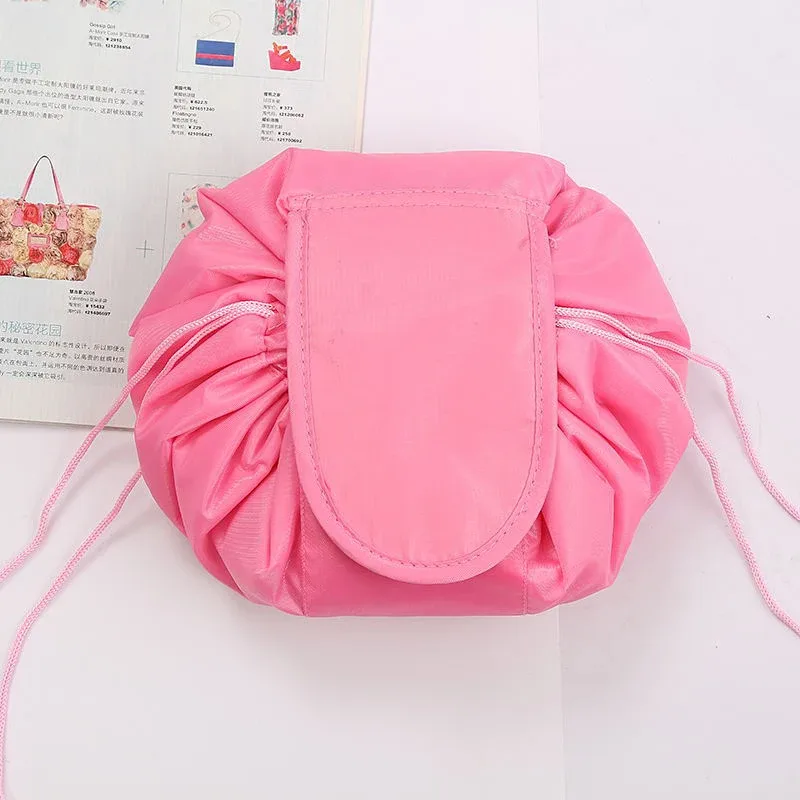 sac de voyage pour le rangement du maquillage, organiseur portable imperméable pour femmes, trousse de toilette, sac cosmétique à cordon pour femmes