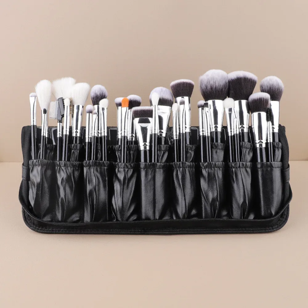 sac de rangement pour pinceaux de maquillage pliant, sac cosmétique debout de voyage professionnel, sac d'artiste uniquement, 30 pièces, 40 pièces